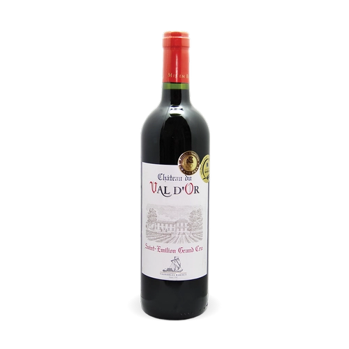 ВИНО  Chateau du Val d' Or  ШАТО ДЮ ВАЛЬ Д ОР красное сухое  2018 750 мл