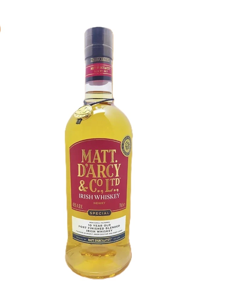 Виски Matt D'Arcy & Co LTD Blended Irish Whiskey Port Finished 10 YO  700 мл 46%