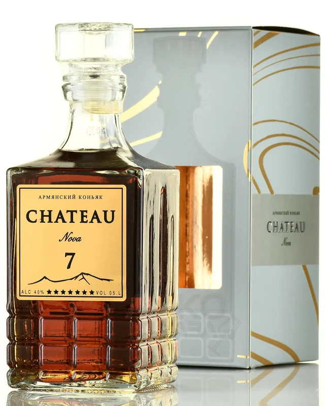 Коньяк  Chateau Nova 7 Years Old gift box  500 мл  40%
