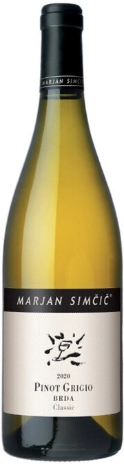 Вино Simcic Marjan Pinot Grigio Симчич Марьян Пино Гриджио 2020 750 мл 13,5%