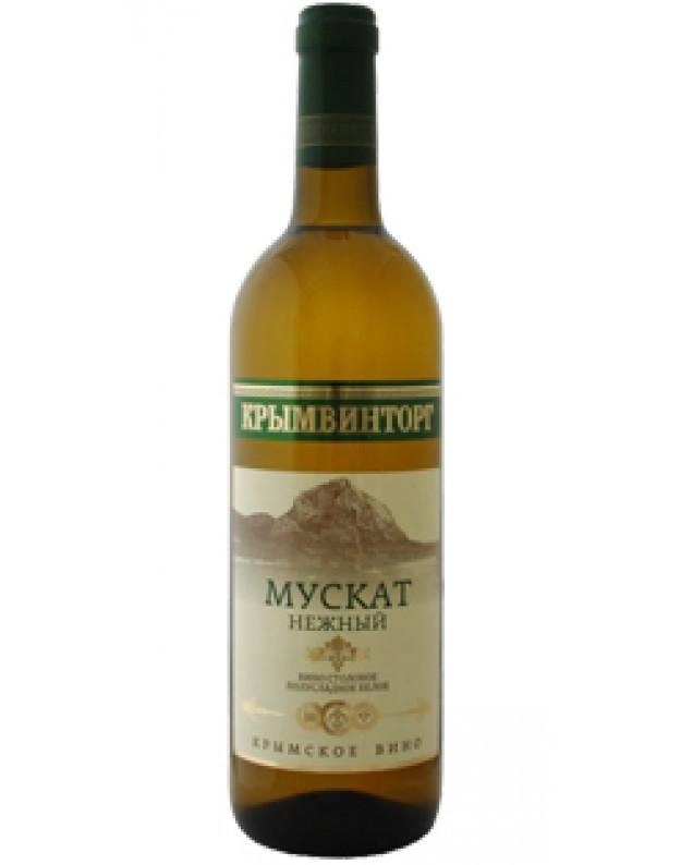Вино  Крымвинторг Мускат Нежный белое полусладкое 750 мл