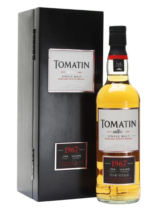 Виски Tomatin, Томатин, 1967, Original Bottling 42,9% 70cl.  Деревянная коробка