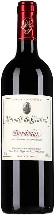 Вино Maison Riviere Marquis De Granval Bordeaux AOC Масон Ривьер Маркиз Де Гранваль 2016 750 мл