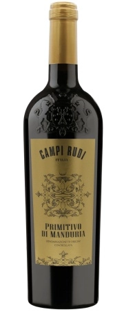 Вино Angelo Rocca е Figli  Campi Rudy    Primitivo di Manduria  750 мл  14,5%