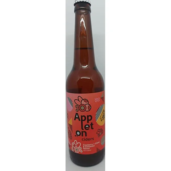 Пивной напиток с яблочным соком    Appleton   Cranberry, Cinnamon & Carnation  Эпплтон  Клюква, Корица, Гвоздика   500 мл