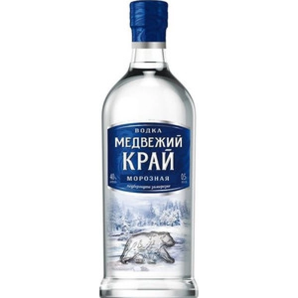 Водка Медвежий Край морозная 500мл