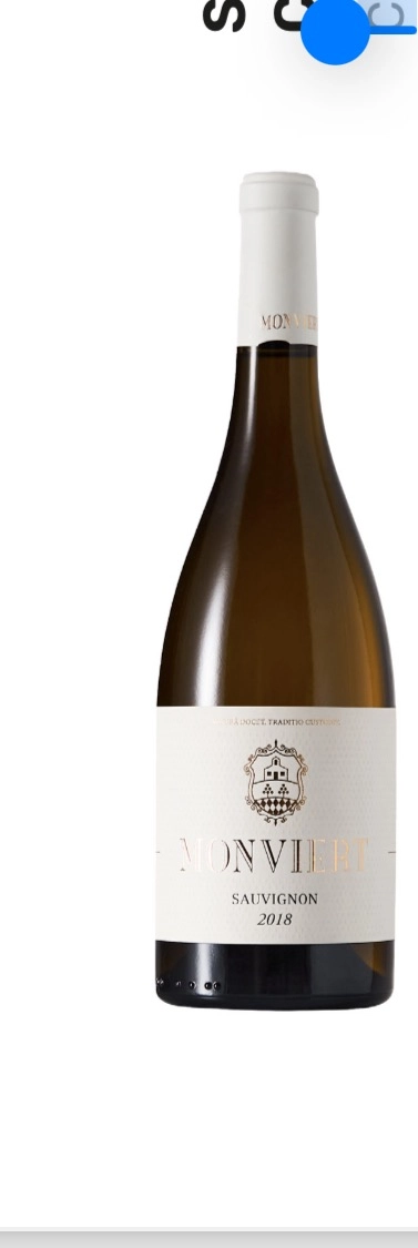 Вино MONVIERT  SAUVIGNON FRIULI COLLI ORIENTALI 2018 750 мл 12%