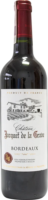 Вино Chateau Jacquet de la Grave, Bordeaux, 2011/Шато Жаке де ла Грав, Бордо 2011 750 мл
