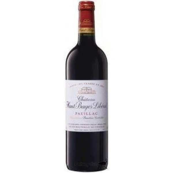 Вино Chateau Haut Bages Liberal Pauillac AOC 5-me Grand Cru,  Шато О Баж Либераль Пойяк АОС Сэнкьем Гран Крю, 2008, 750 мл