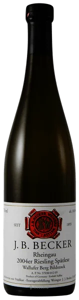 Вино  J.B. Becker Wallufer Berg Bildstock Riesling Spätlese  Рислинг Валлуфер Берг Бильдшток Шпетлезе  Дж.Б.Беккер  1994 750 мл