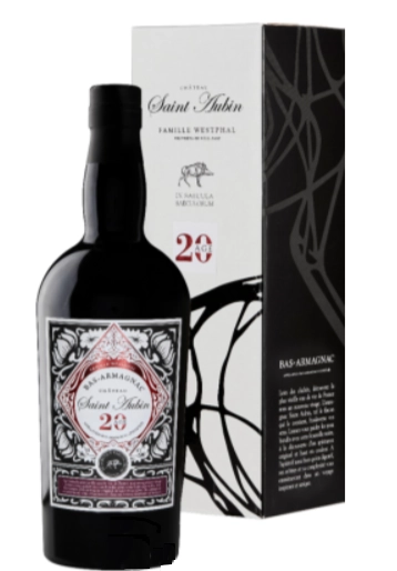 Арманьяк  Armagnac Saint-Aubin Age 20, в подарочной упаковке 700 мл
