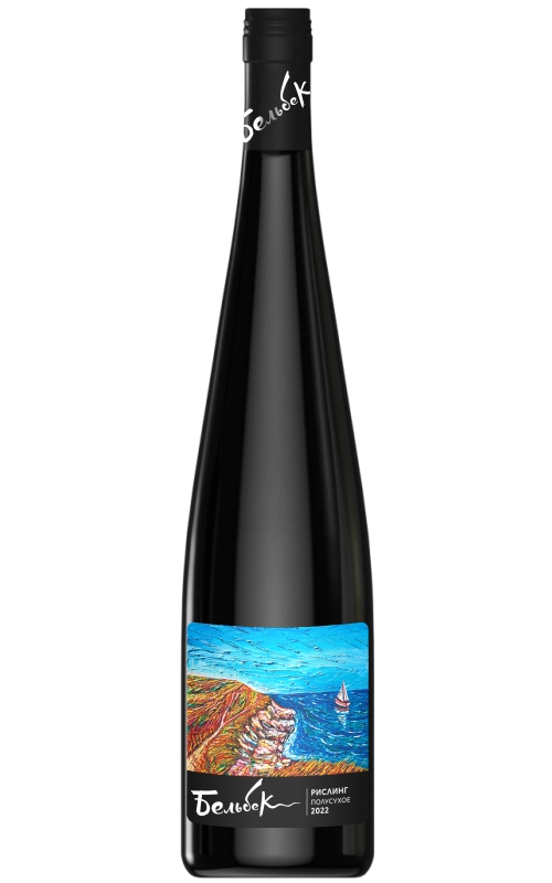 Вино Бельбек  Авторские вина Сергея Бескоровайного   Рислинг (выдержка в фр. барриках)  белое сухое  2023 750 мл