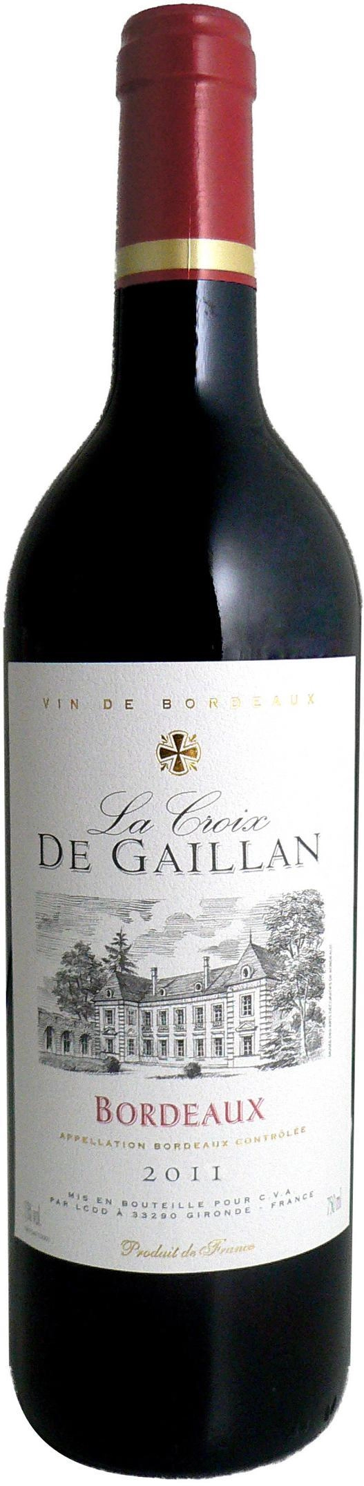 Вино La Croix de Gaillan Rouge, Bordeaux АОC  Ла Круа де Гайан Руж, Бордо  2017  750 мл