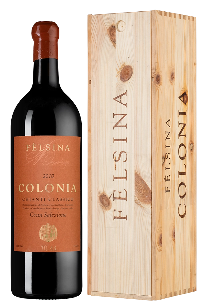 Вино Felsina Colonia Chianti Classico Gran Selezione DOCG wooden in box  2010 3000 мл