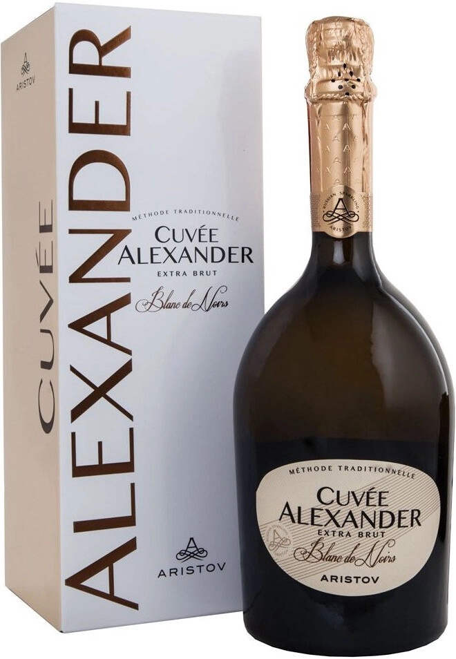 Игристое вино Aristov Cuvee Alexander Blanc de Noir Exra Brut gift box  750 мл