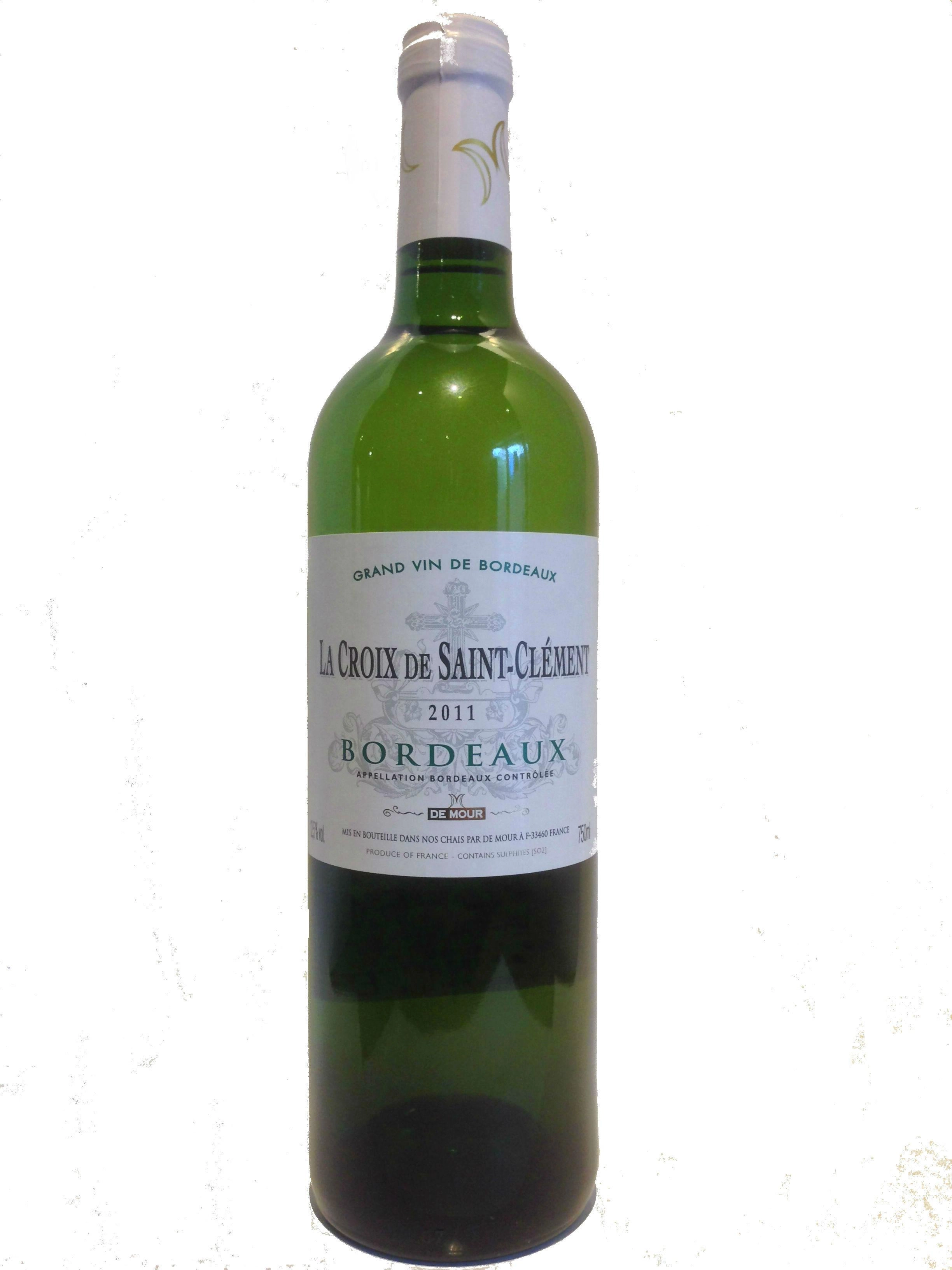 Вино La Croix de Saint Clement Bordeaux AOC Ля Круа де Сен Клеман Бордо АОС, сухое, белое  750 мл
