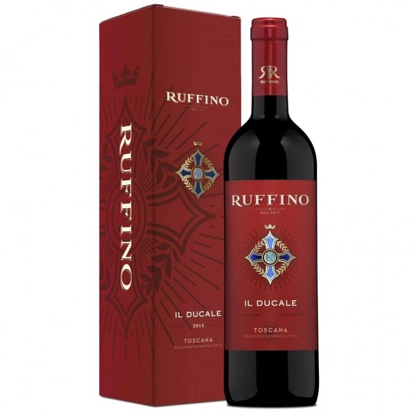 Вино Ruffino Il Ducale Toscana IGT gift box Руффино Иль Дукале Тоскана  в п/у 2016 750 мл