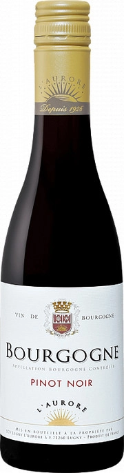 Вино Lugny L’aurore Pinot Noir Bourgogne AOC Люньи Ляурор Пино Нуар Бургонь AOC 2018  375 мл