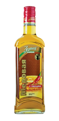 Настойка горькая Зеленая линия Медовая с перцем 250 мл