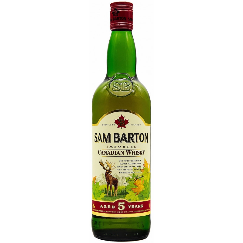 Виски Sam Barton Canadian Whisky 5 year 700мл