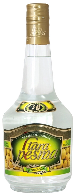 Водка Stara Pesma  Rakija od Jabuke, Jabukovaca  700 мл