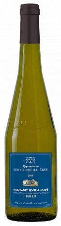 Вино  Domaine Les Corbeilleres  Muscadet Sevre & Maine Домен Ле Корбейер  Мюскаде Севр э Мэн. Сюр Ли 2020  750  мл