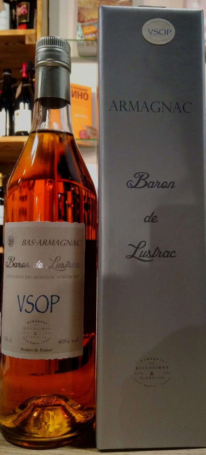 Арманьяк  Baron de Lustrac  VSOP  Bas Armagnac AOC  gift box  700 мл