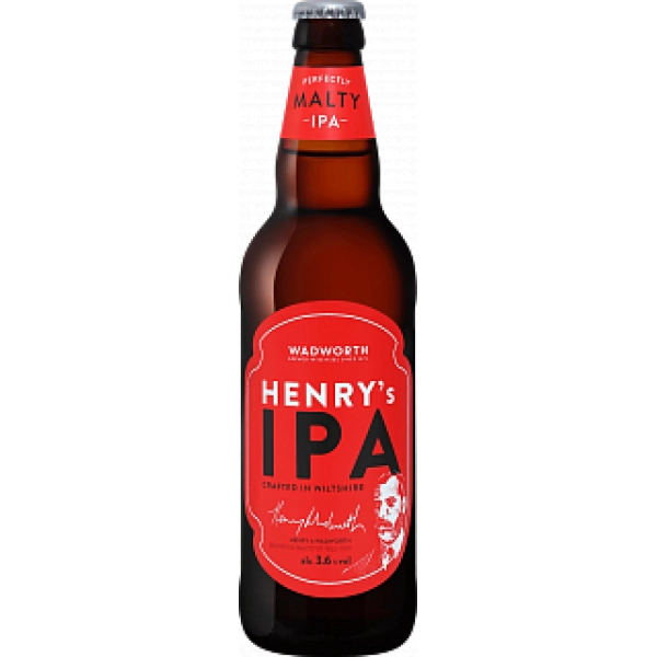 Пиво Wadworth Henry's India Pale Ale   Вэдворт Хенрис Индиа Пейл Эль   стекло   500 мл