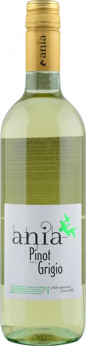 Вино "Ania"   Вино "Ania" Pinot Grigio delle Venezie IGT  "Аниа" Пино Гриджио   750 мл