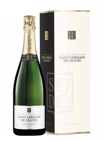 Шампанское  Saint Germain de Crayes Blanc de Blancs Brut  Nature  gift box 750 мл  12 %