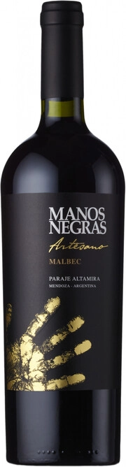 Вино Manos Negras Artesano Malbec  Манос Неграс Артесано Мальбек 2019 750 мл  14,5%