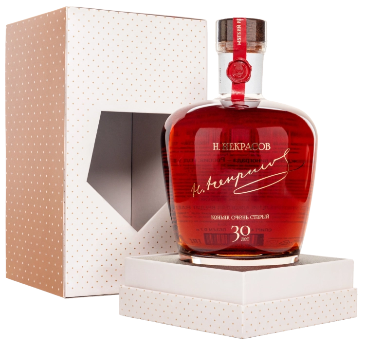 Коньяк Н. Некрасов  30-летний в подарочной коробке 700 мл  45 %