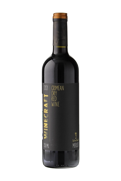 Вино Winecraft Merlot   Black label Multivintage  Вайнкрафт   Мерло Блэк Лейбл Мультивинтаж   2021 750 мл 13%