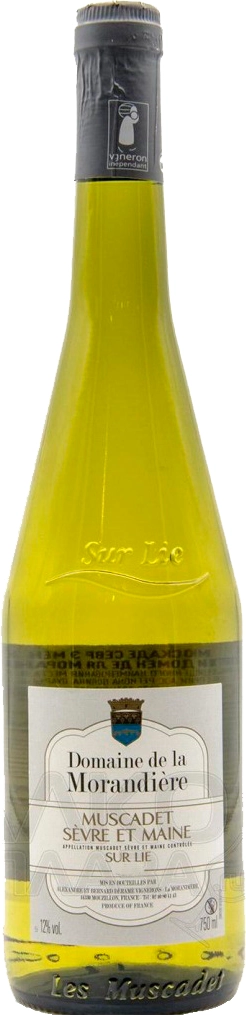 Вино  Alexandre Déramé  Muscadet Sèvre et Maine Sur Lie  Domaine de la Morandière 2023 750 мл