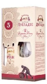 Коньяк Dugladze Kutaisi  5 Years Old  Дугладзе Кутаиси 5 лет +   бокал в п/у  500 мл