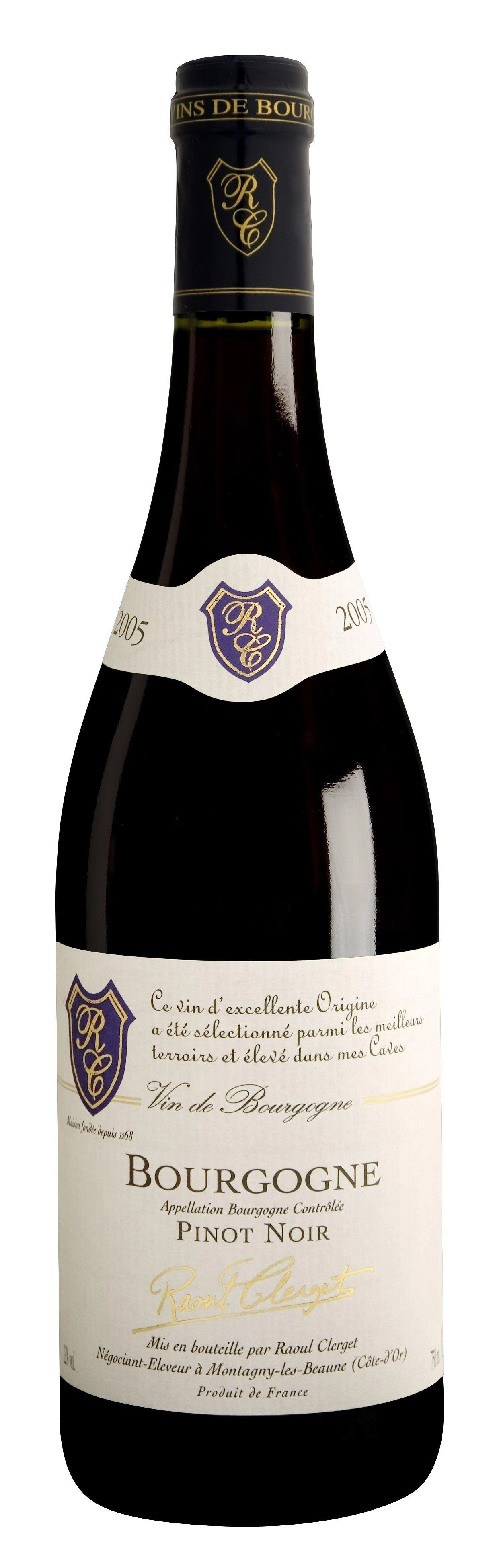 Вино Raoul Raoul Clerget Bourgogne Pinot Noir Рауль Клерже Бургонь Пино Нуар АOР 750 мл