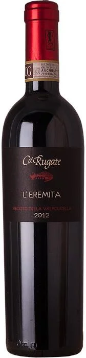 Вино L'EREMITA RECIOTO DELLA VALPOLICELLA CA'RUGATE, Л'ЭРЕМИТА РЕЧОТА ДЕЛЛА ВАЛЬПОЛИЧЕЛЛА КА'РУГАТЕ 2012 500 мл