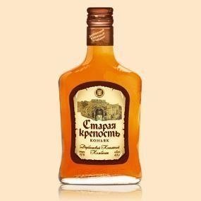 Коньяк Российский четырёхлетний "Старая крепость" (Дагестан) 250 мл