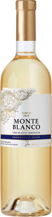 Вино Monte Blanco  Blanco Semidulce  Монте Бланко  белое полусладкое  750 мл