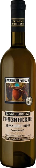 Вино Georgian Wine House  Kakhuri Kvevri  Domashnee White Dry  700 мл
