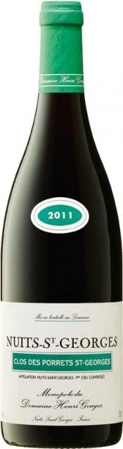 Вино Nuits-St-Georges 1er Cru AOC  Clos des Porrets St-Georges Анри Гуж Нюи-Сен Жорж Премье Крю Кло де Поре Сен-Жорж 2018 750 мл