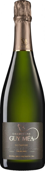 Игристое вино  Guy Mea  Sig'Nature Extra Brut  Champagne Premier Cru AOC  2015 750 мл