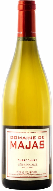 Вино "Domaine de Majas" Chardonnay  Cotes Catalanes   2017    750 мл