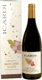 Игристое вино Icardi La Rosa Selvatica  Moscato d’Asti DOCG  gift box   2018 750 мл