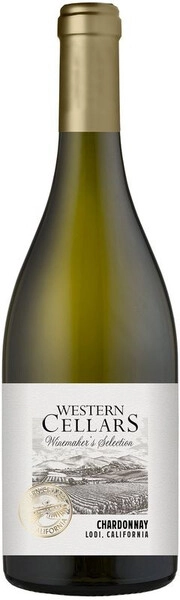 Вино Western Cellars   Winemaker's Selection Chardonnay Lodi AVA  Вестерн Селларс Вайнмейкерс Селекшн Шардоне   2020  750 мл 13,5 %