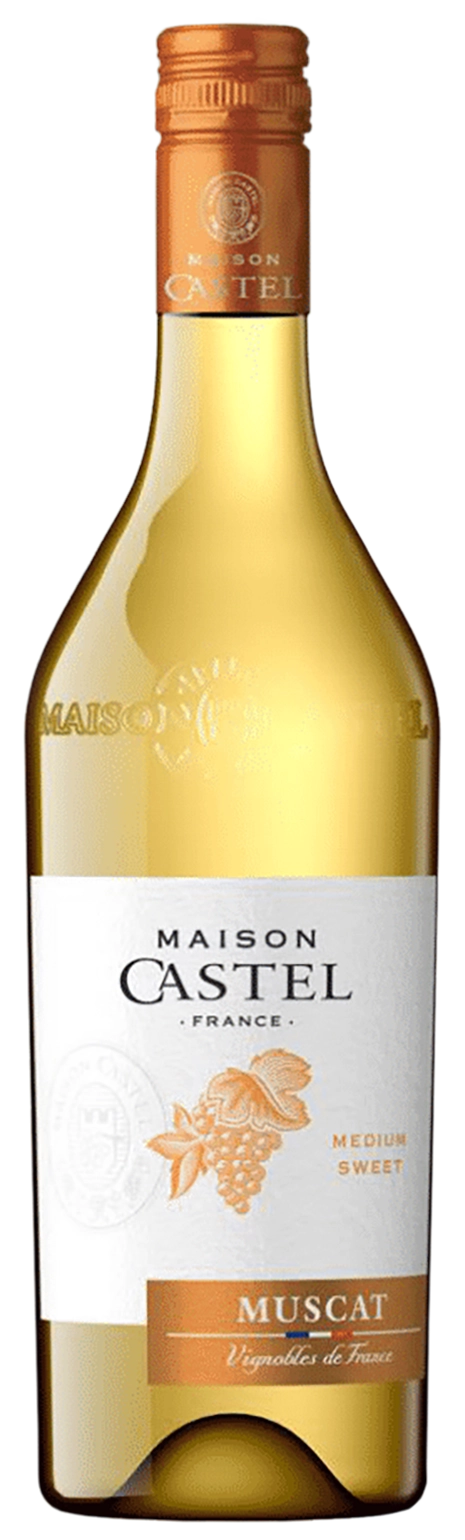 Вино Maison Castel  Muscat  Pays d'Oc  Мезон Кастель Мускат Пэи д' Ок  белое полусладкое 2021  750 мл