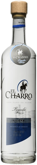 Текила El Charro Premium Silver 100% Puro de Agave   750 мл