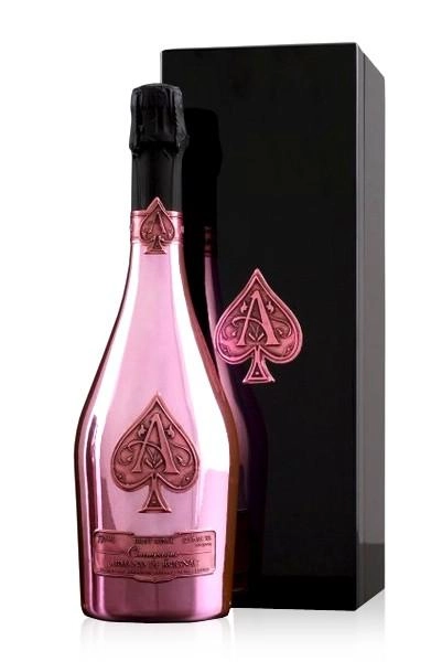 Шампанское Armand de Brignac Rose Brut wooden box Арман де Бриньяк Розе Брют в деревянной коробке 750 мл
