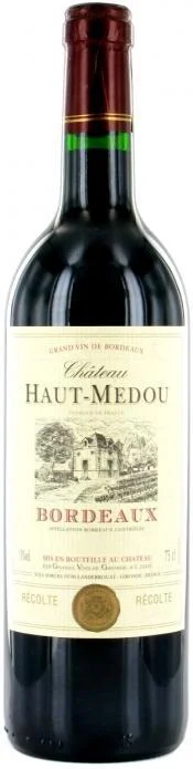 Вино Chateau Haut-Medou, Bordeaux AOC, Шато О-Меду, 2010, 750 мл