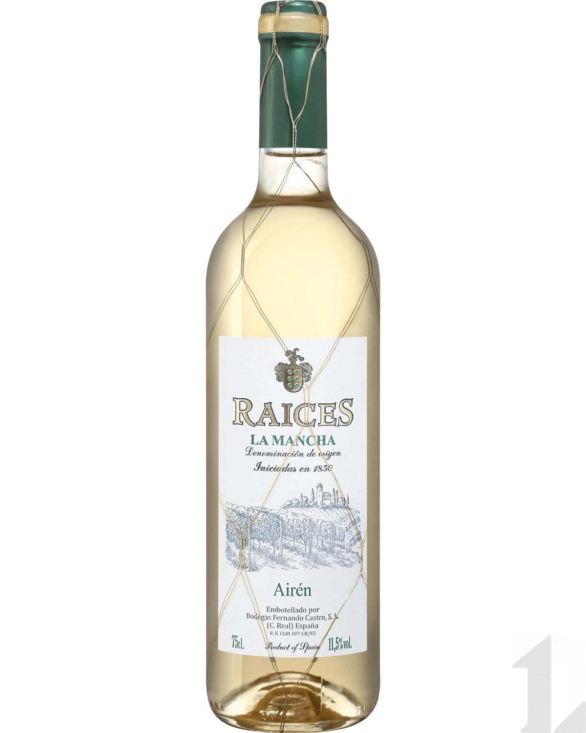 Вино Raices Blanco, Valdepenas DO, Bodegas Fernardo Castro Райсес Бланко, Вальдепеньяс DO, Бодегас Фернандо Кастро 2023 750 мл